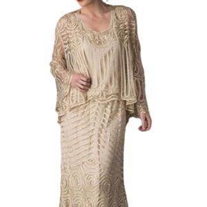 SALE Soulmates D7156 Mother of the Bride Dress Lt Green Size L